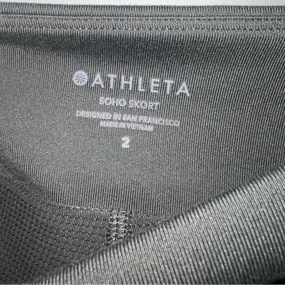 Athleta Green Soho Athletic Skort Skirt Sz 2 - Picture 4 of 6